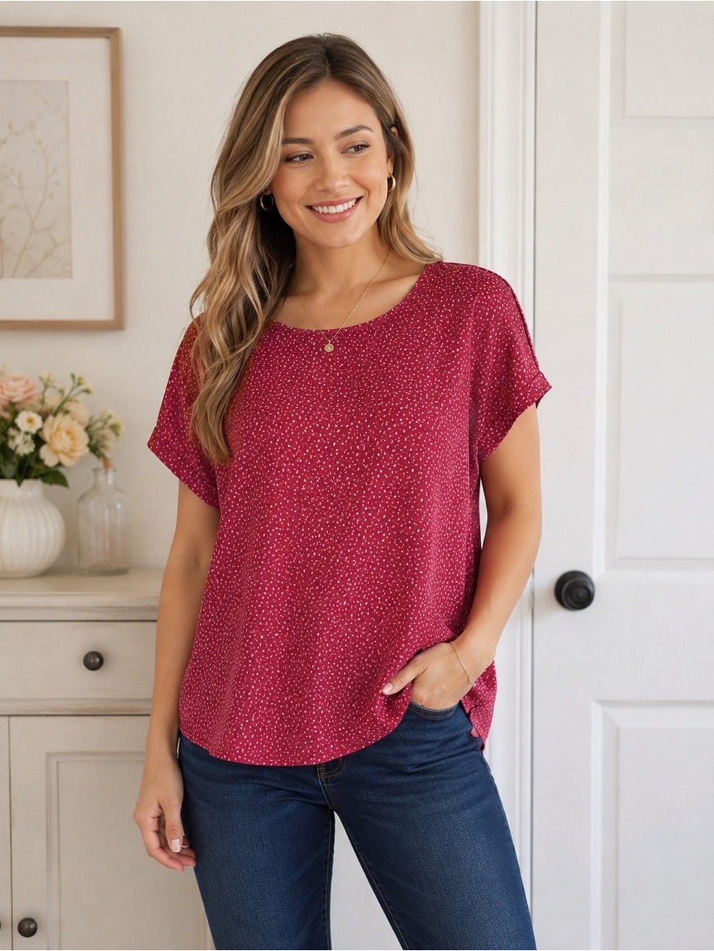 LC Lauren Conrad Pink Blouse